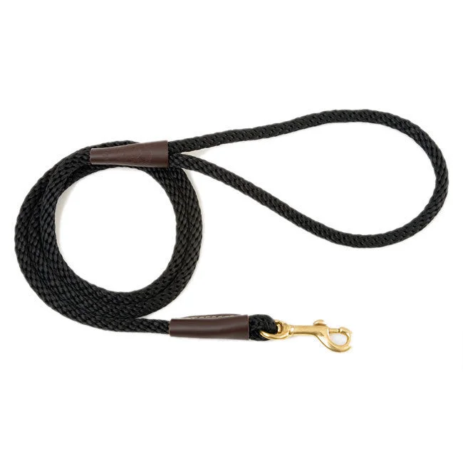 - Outdoor dog toy selectionMendota Small Black Snap Leash 3/8 x 6 Ft