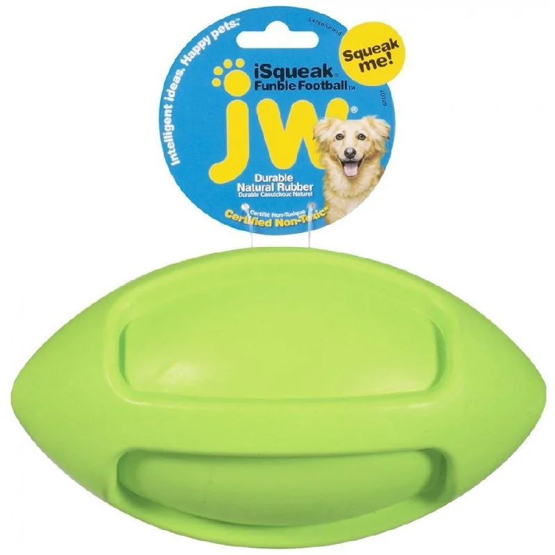 - Natural rubber pet toysJW Pet Large Funble Football Rubber Dog Toy