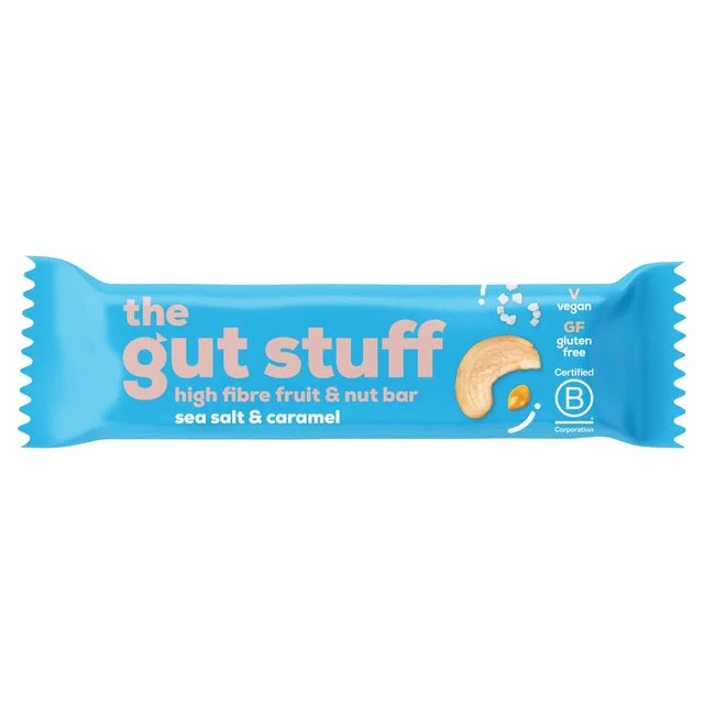 - Cat stress soothing sprayThe Gut Stuff Sea Salt & Caramel High Fibre Fruit & Nut Bar   35g