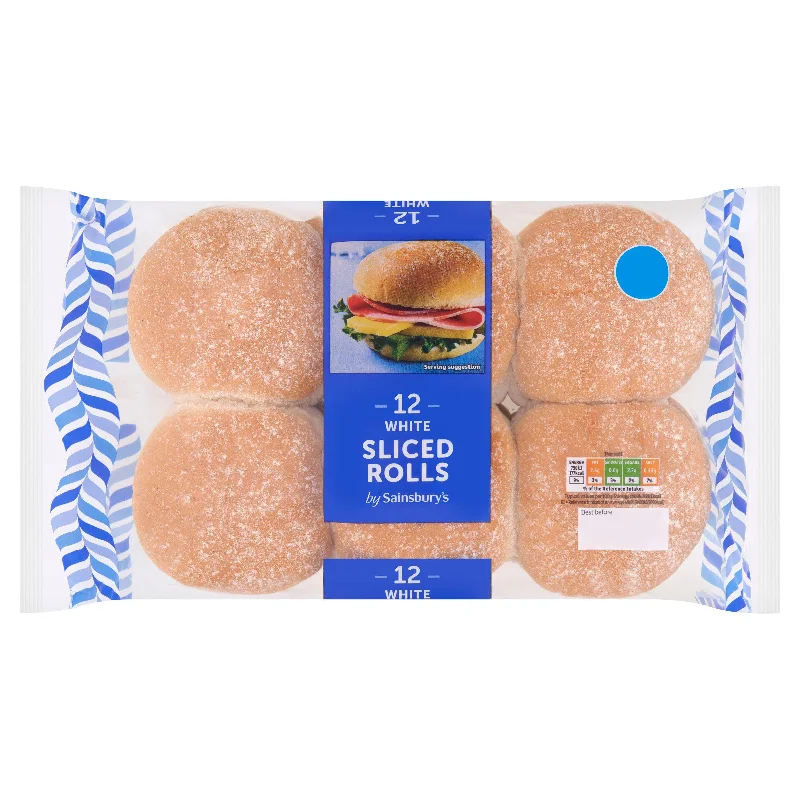 - Air box TSA certified check-inSainsbury's White Sliced Rolls x12