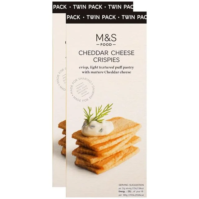 - Degradable pet feces bagM&S Cheddar Cheese Crispies Twinpack   2 x 100g