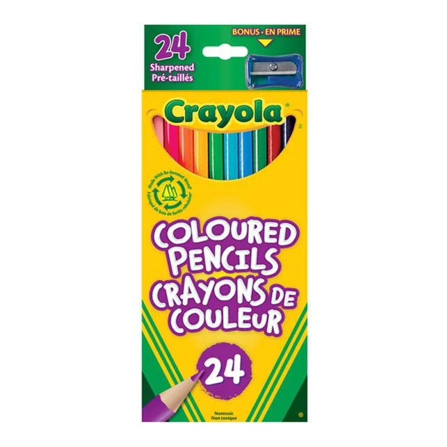 - Degradable pet feces bagCrayola coloured pencils 24 pack