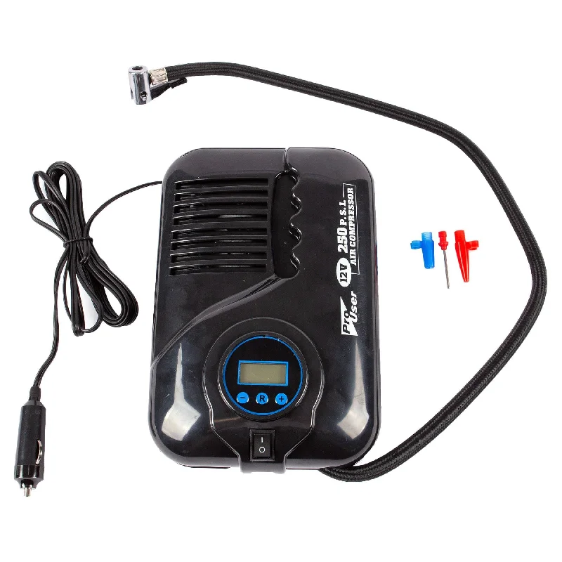 - Pet stroller can be taken on the planeBlack 12V 250psi Digital Electric Pump - By Blackspur