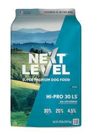    - Cat food for digestive health  - Dog food nutritional analysisNext Level Hi-Pro 30LS All Life Stage Dry Dog Food