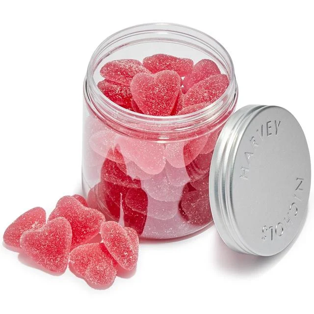  -Splash-proof food bowl AND Anti-choking slow food bowlHarvey Nichols Strawberry Hearts Jelly Sweets   90g