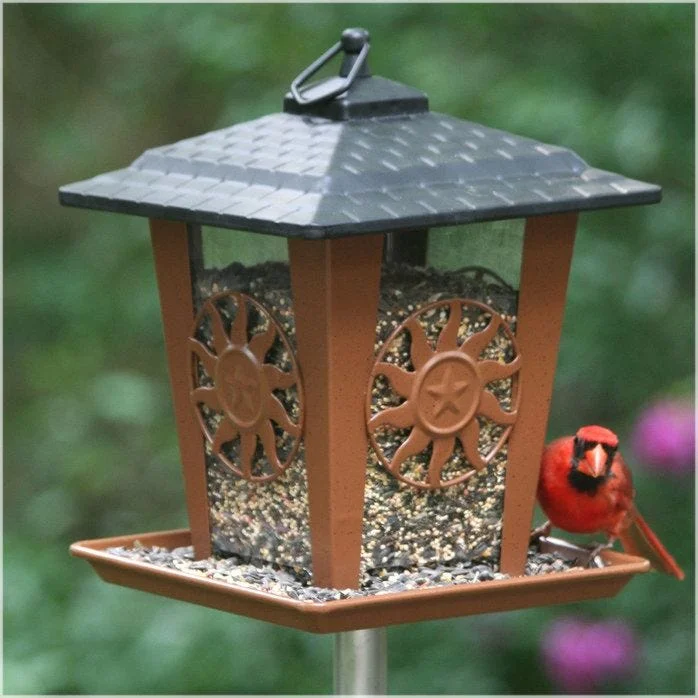  -Splash-proof food bowl AND Anti-choking slow food bowlPerky-Pet® Sun And Star Lantern Wild Bird Feeder