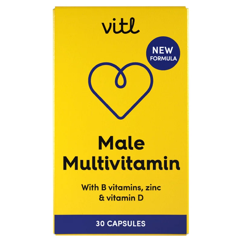 ---Vitl Male Multivitamin Capsules x30