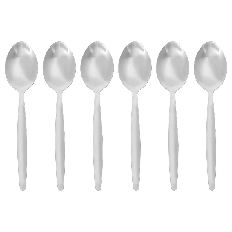 - Parrot climbing and standing wooden frameClassic Stainless Steel Dessert Spoons - Pack of 6 - By Argon Tableware