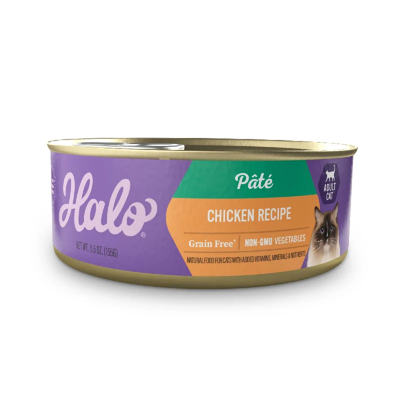 Grain Free Chicken Recipe Pâté Indoor Adult Wet Cat Food, 5.5 oz can (case of 12)