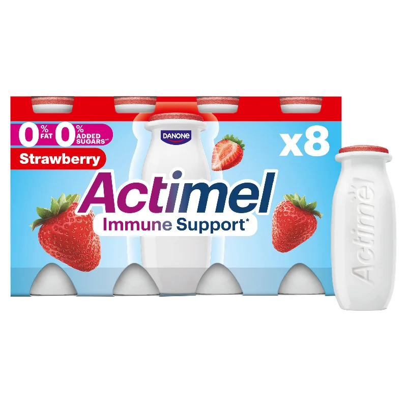 - ​​Christmas pet Christmas clothingActimel Strawberry 0% Added Sugar Fat Free Yogurt Drink 8x100g