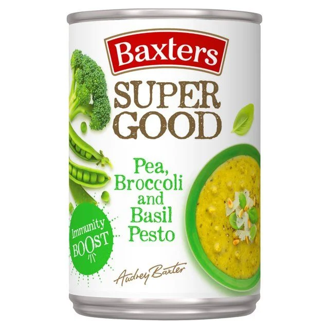 ---Baxters Super Good Pea Broccoli & Basil Pesto Soup   400g