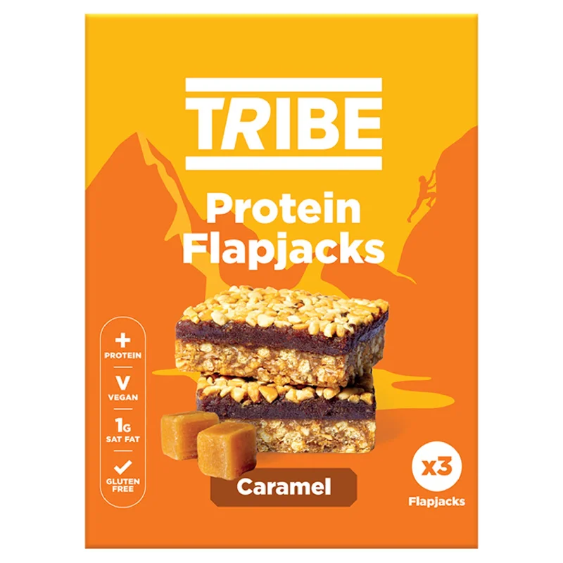 - Rabbit grass rack to prevent waste food boxTribe Caramel Protein Flapjacks 3x38g