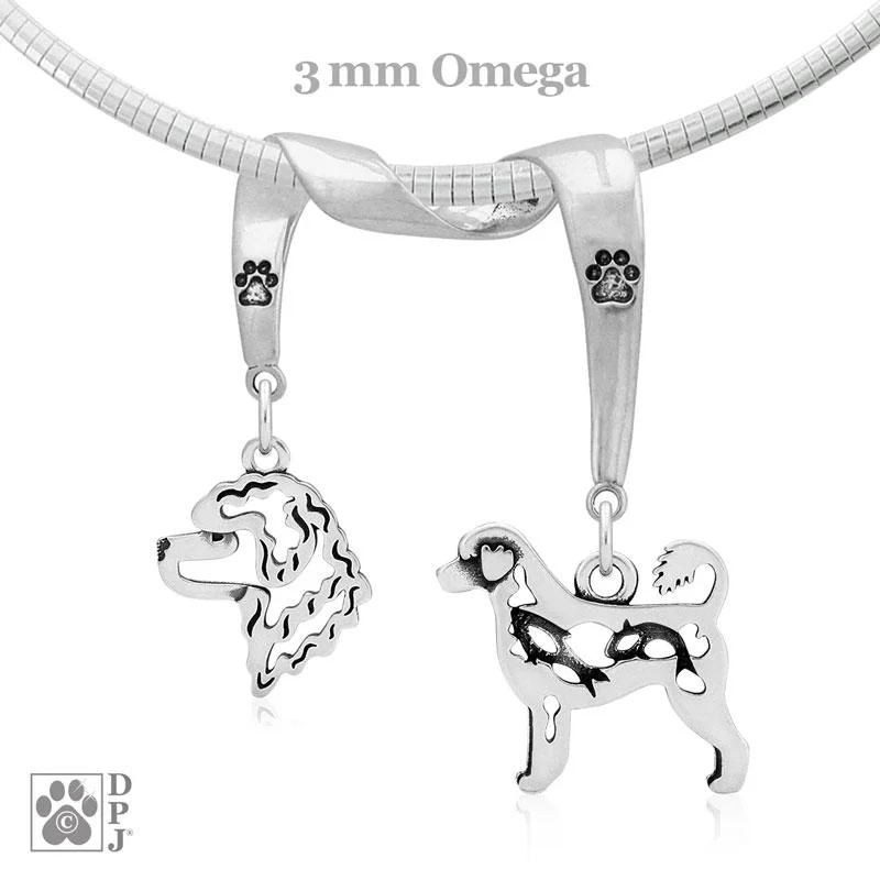 - Deodorizing cat litter tofu litterPortuguese Water Dog, Charm Holder, Necklace