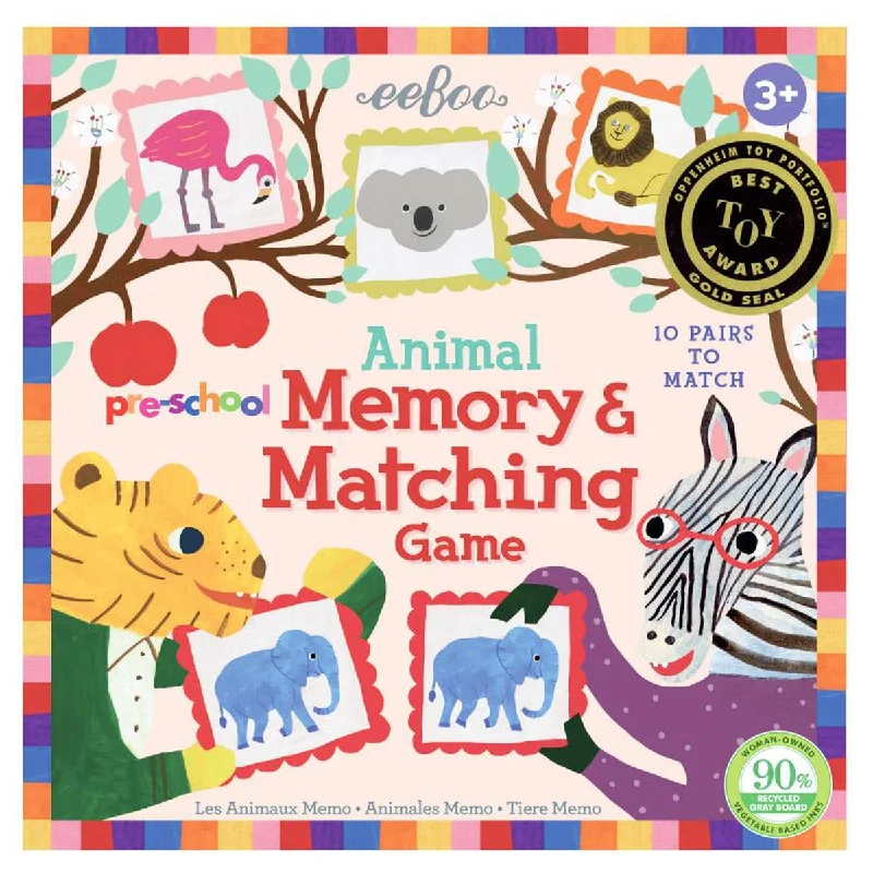 - Organic cotton dog bibsanimal memory game