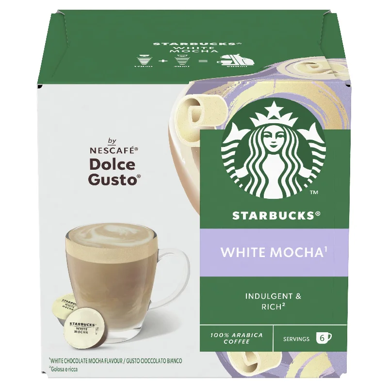 - Teething and chewing toys for puppiesStarbucks White Mocha by Nescafe Dolce Gusto Coffee Pods x12