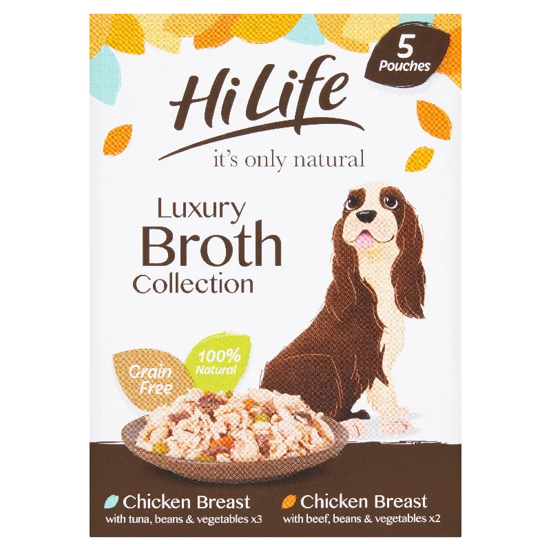 - Remote interactive pet feederHiLife It's Only Natural The Broth Collection 5 x 100 (500g)