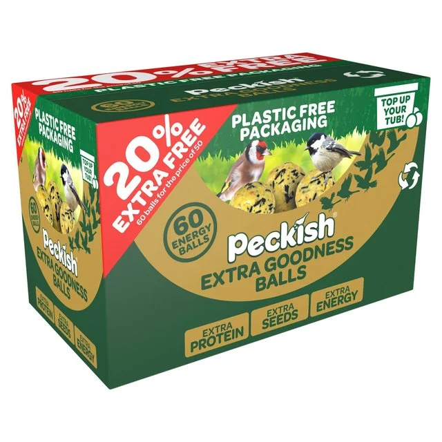 - Air box TSA certified check-inPeckish Extra Goodness Balls    60 per pack