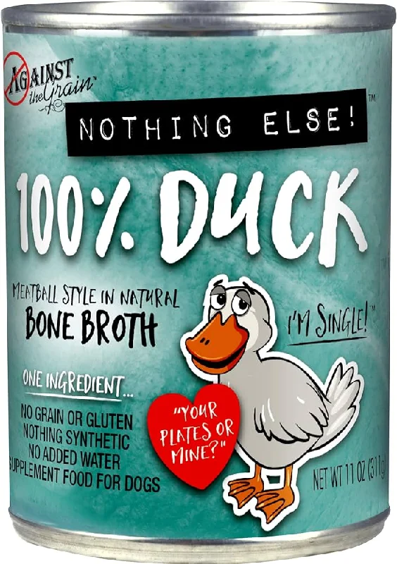 4. **Price and Purchasing**  - Where to buy imported dog foodAgainst the Grain 100% Duck Wet Dog Food