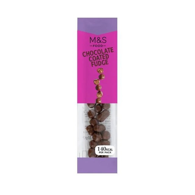 ---M&S Chocolate Coated Fudge   28g