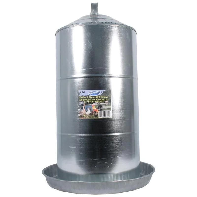 - Parrot climbing and standing wooden frameFARM-TUFF DOUBLE WALL CONE TOP GALVANIZED POULTRY WALL FOUNT