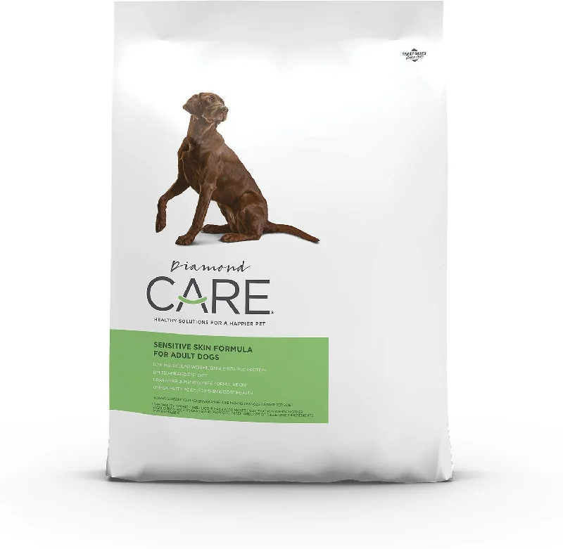 3. **Ingredient-Related**  -Grain-free dog food recommendationDiamond Care Sensitive Skin Formula Adult Limited Ingredient Grain-Free Dry Dog Food