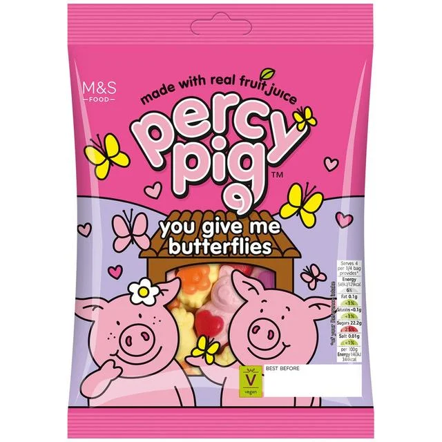 - Dog heart rate monitoring collarM&S Percy Pig You Give Me Butterflies Fruit Gums   150g