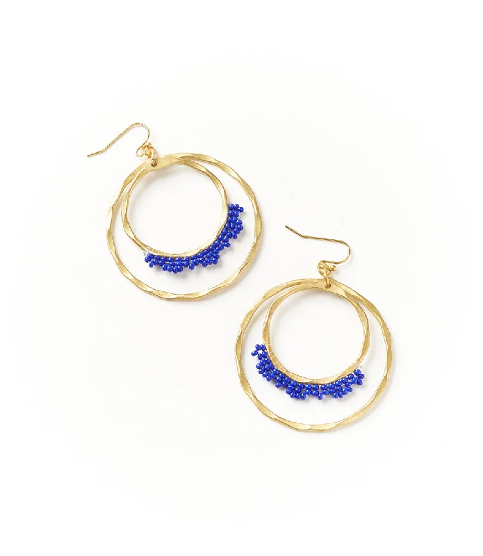 - Natural latex pet mattressKalapriya Earrings - Navy Hoops