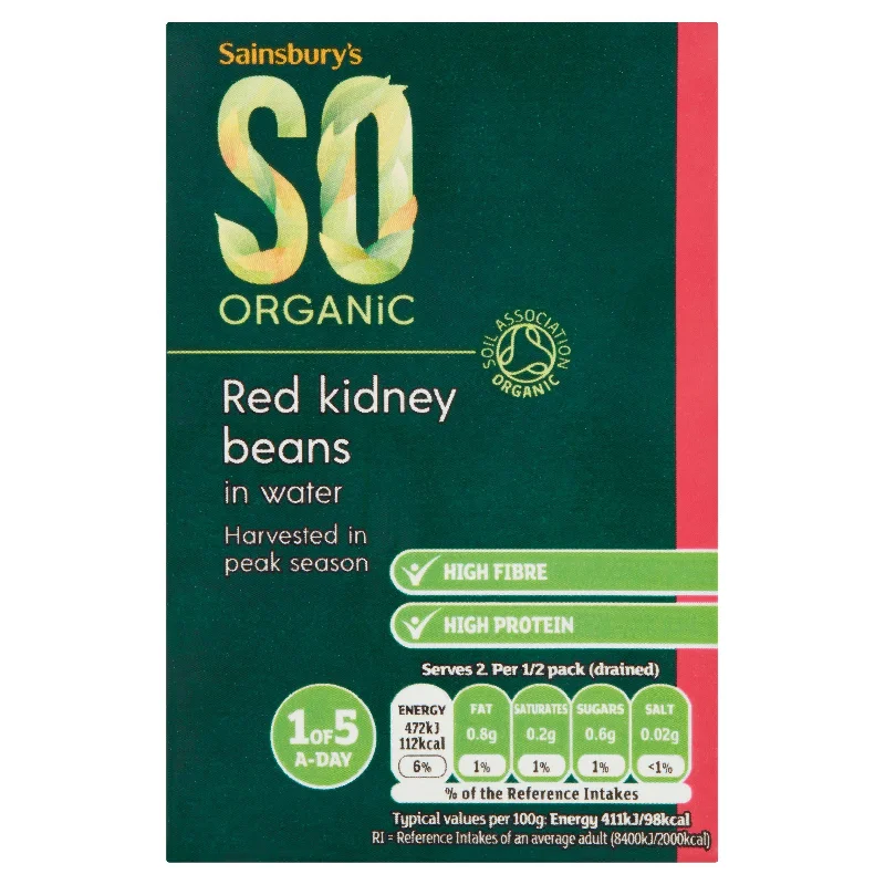 - Degradable pet feces bagSainsbury's Red Kidney Beans Carton, SO Organic 380g (230g*)