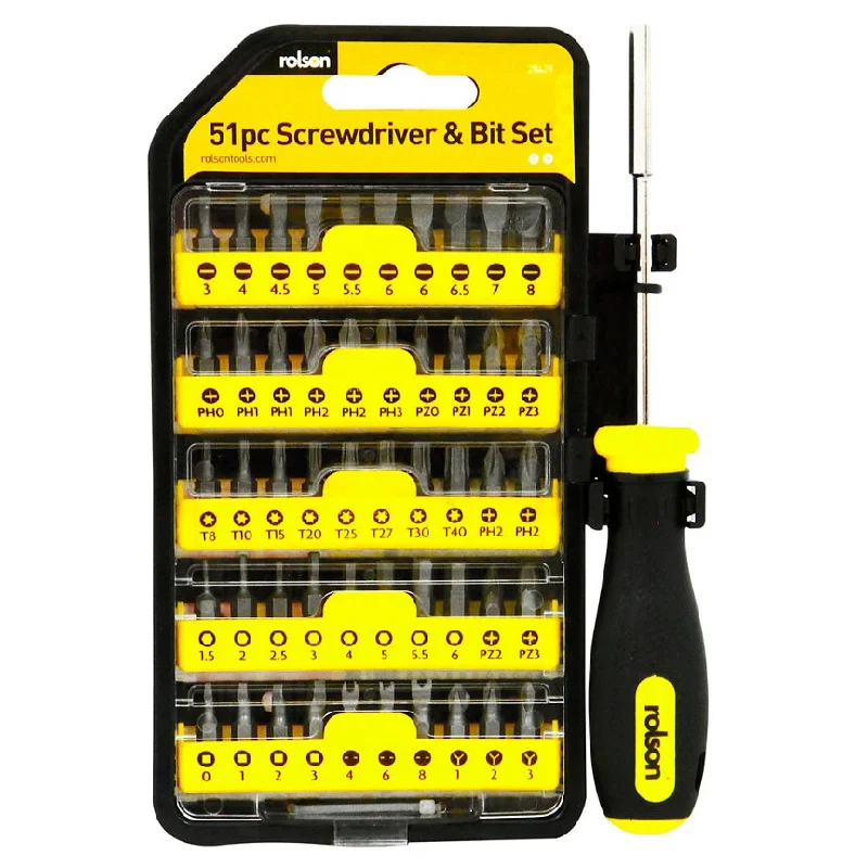 - Postoperative pet anti-licking Elizabethan collarRolson 51pc Screwdriver & Bit Set