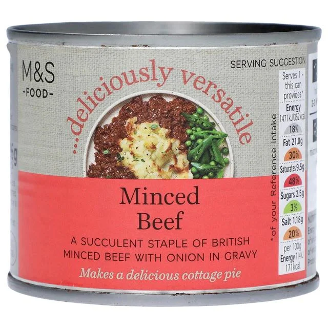 Pet ProductsM&S Minced Beef   206g