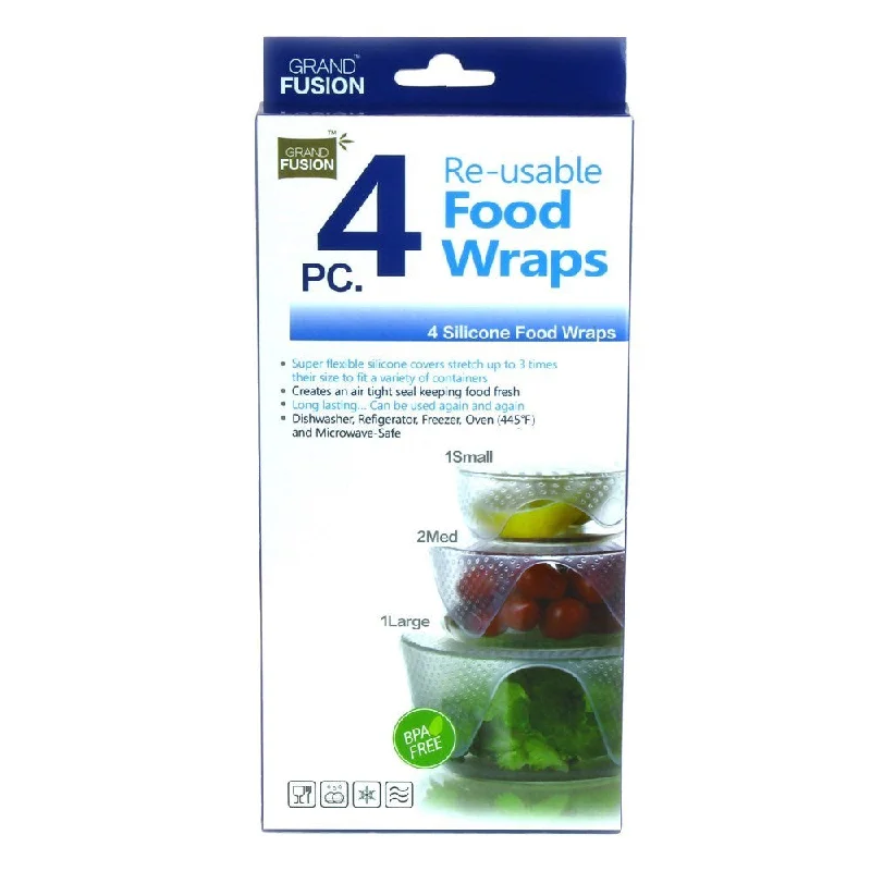 - Car dog seat beltGrand Fusion Silicone Food Wraps Set of 4