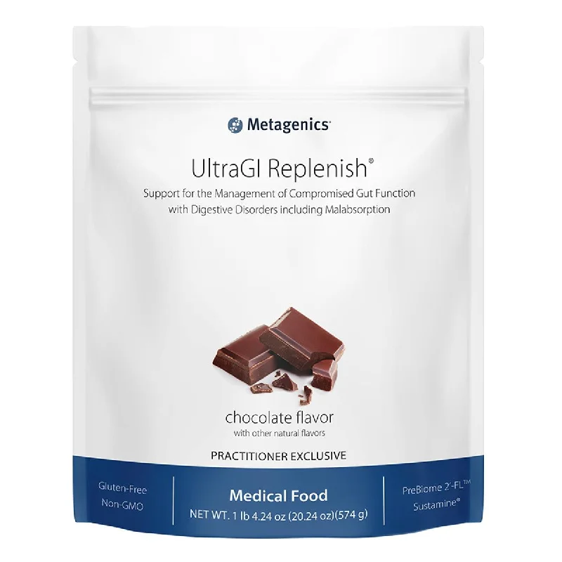 - Air box TSA certified check-inMetagenics Chocolate UltraGI Replenish (20.24 oz) #10080542