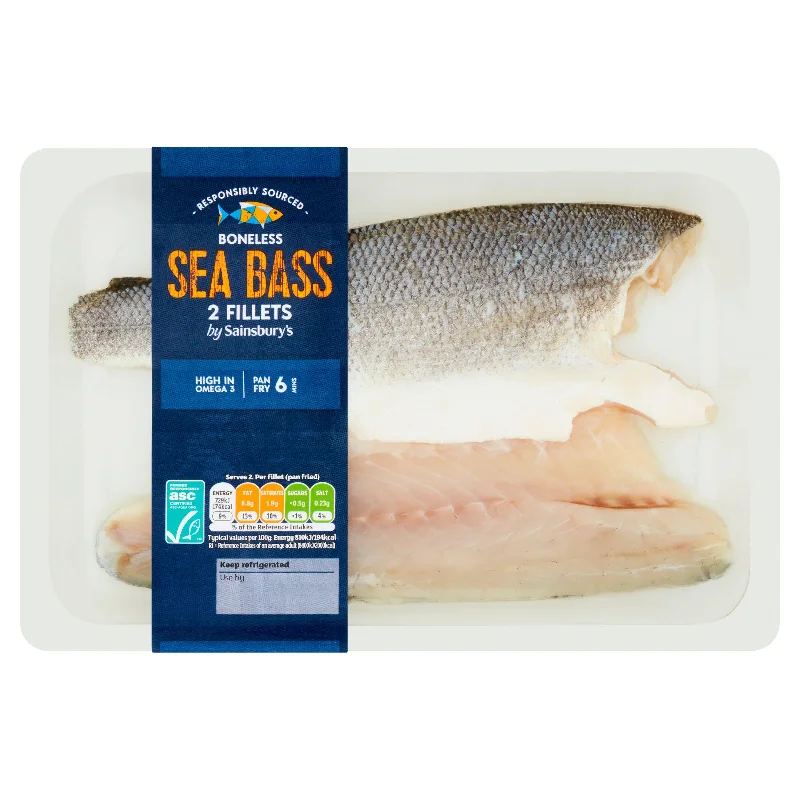 ---Sainsbury's Sea Bass Fillets ASC 180g