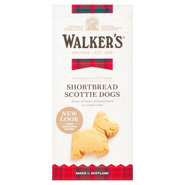 - Dog disposable foam shower gelWalkers Shortbread Scottie Dogs   120g