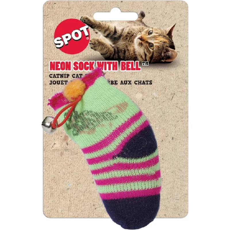 - Natural latex pet mattressSPOT SOCK W/CATNIP & BELL