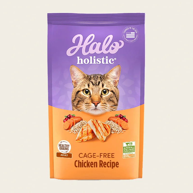 Holistic Healthy Grains Cage-Free Chicken Recipe Adult Dry Cat Food