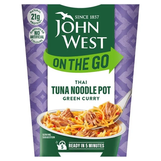 - Summer pet ice matJohn West On The Go Thai Green Curry Tuna Noodle Pot   120g