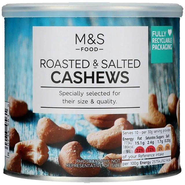 - Remote interactive pet feederM&S Roasted & Salted Cashew Tin   300g