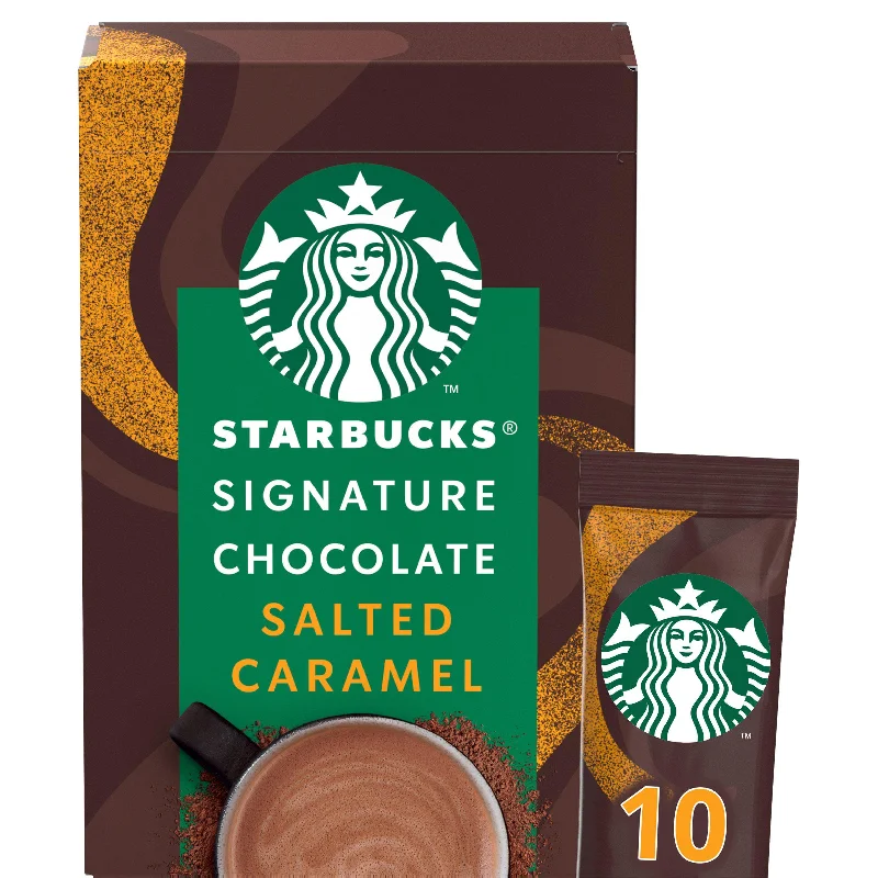 - Pet stroller can be taken on the planeStarbucks Signature Chocolate Salted Caramel Flavour Hot Chocolate Powder 10x20g Sachets