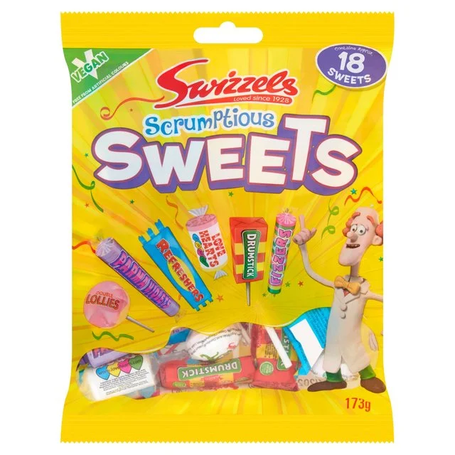 - Parrot climbing and standing wooden frameSwizzels Scrumptious Sweets   173g