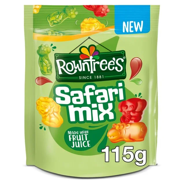 - Organic cotton dog bibsRowntrees Safari Mix Pouch   115g