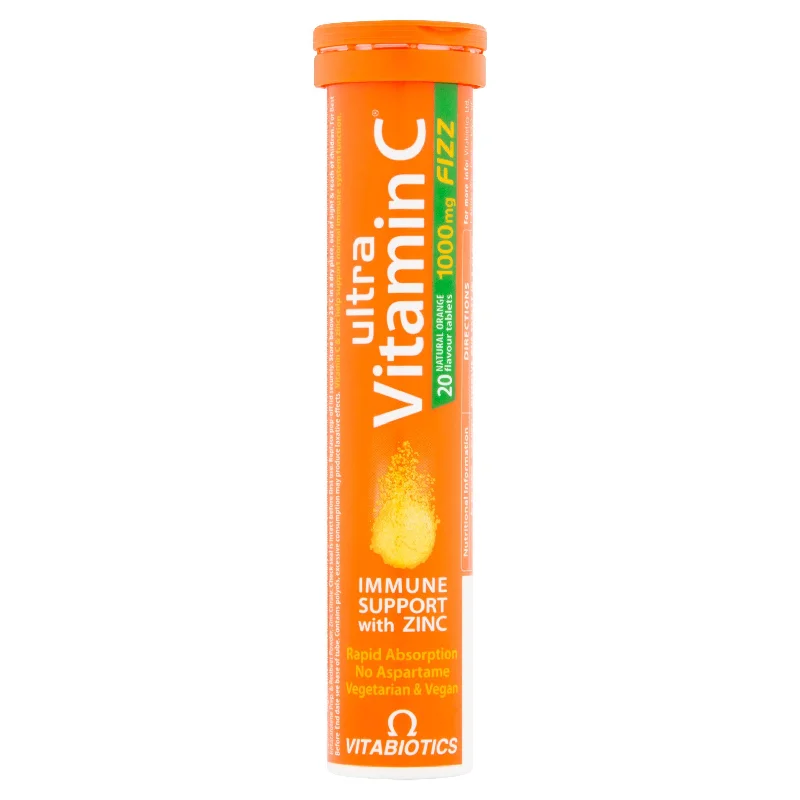 - Winter warm clothes for short-haired dogsVitabiotics Ultra Vitamin C 1000mg Fizz Natural Orange Flavour Tablets x20