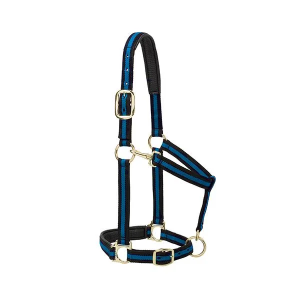 - Postoperative pet anti-licking Elizabethan collarWeaver Leather Striped Padded Adjustable Chin And Throat Snap Halter Average Blue 1"