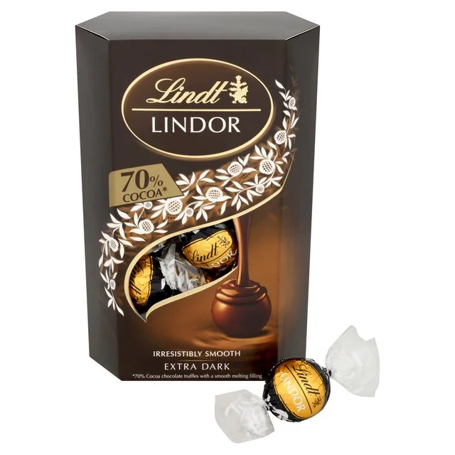 - Pet vitamin complex nutrition tabletsLindt LINDOR 70% Dark Chocolate Truffles Box   200g