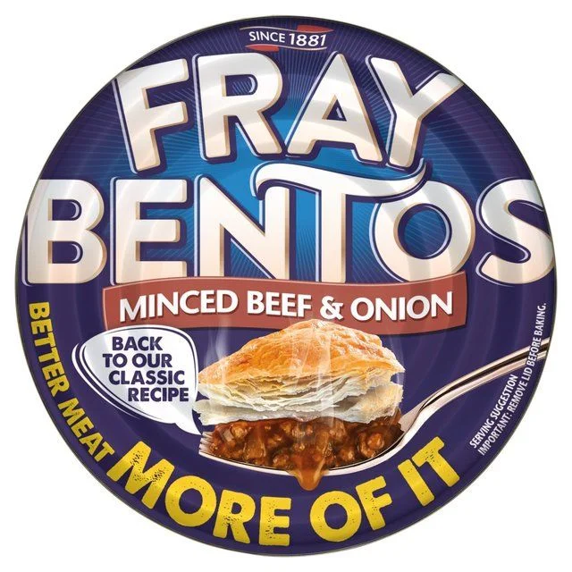 - Postoperative pet anti-licking Elizabethan collarFray Bentos Minced Beef & Onion Pie   425g