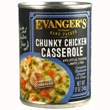 6. **Special Needs**  - Food for large dogsEvanger's Grain-Free Hand Packed Chunky Chicken Casserole Dinner Canned Dog Food, 12-oz