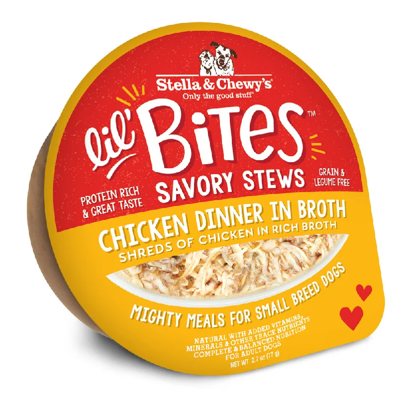 - ​​Christmas pet Christmas clothingStella & Chewy's Lil Bites Savory Stews for Small Breeds Chicken Dinner in Broth