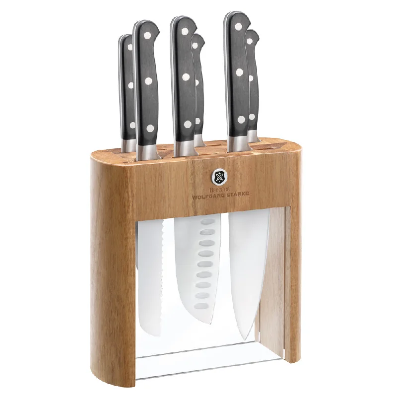 - Pet fence foldable indoorBaccarat WOLFGANG STARKE Klar Knife Block 7 Piece