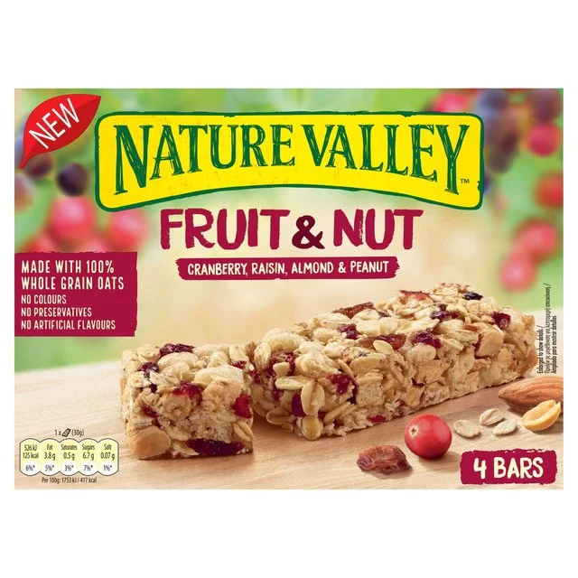 - Parrot climbing and standing wooden frameNature Valley Fruit & Nut Cereal Bars Cranberry & Almonds   4 x 30g