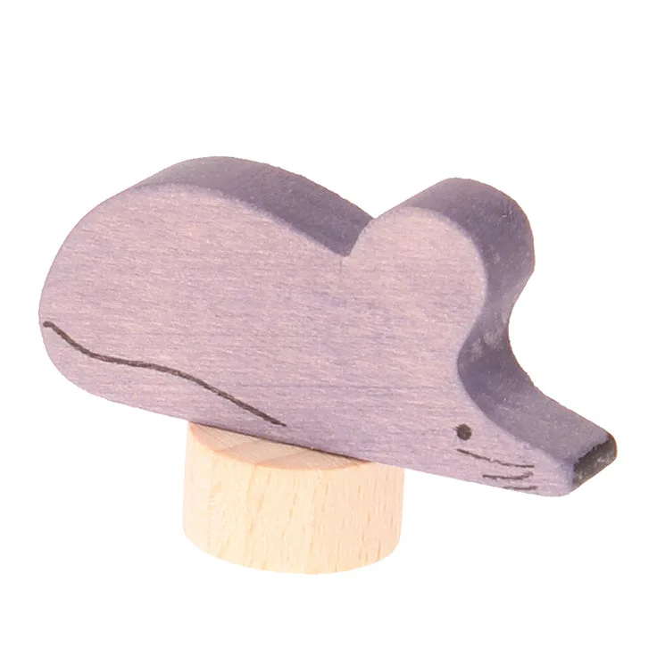  -Non-contact cat thermometerGrimm's Grey Violet Mouse Decorative Figure